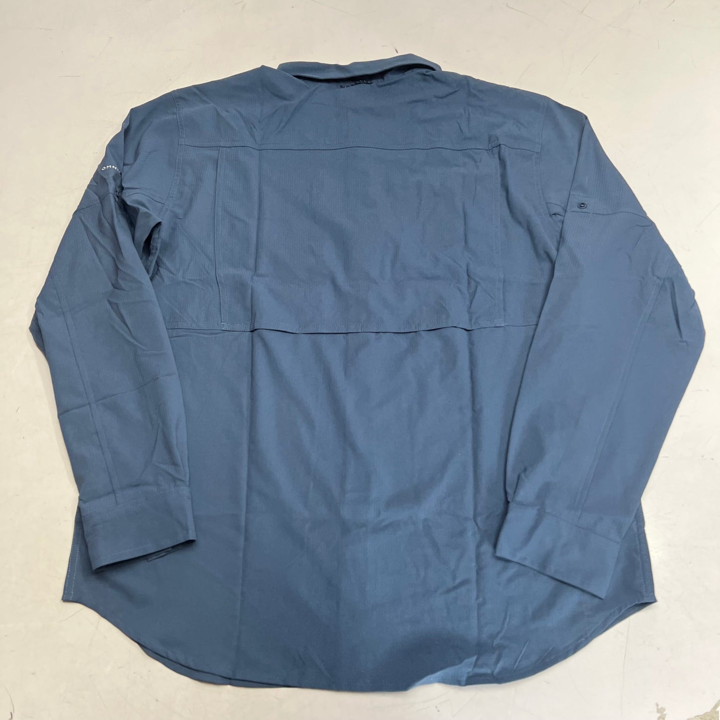 COLUMBIA Silver Ridge Utility Lite Long Sleeve Shirt Men's Sz L Blue AM1683-478