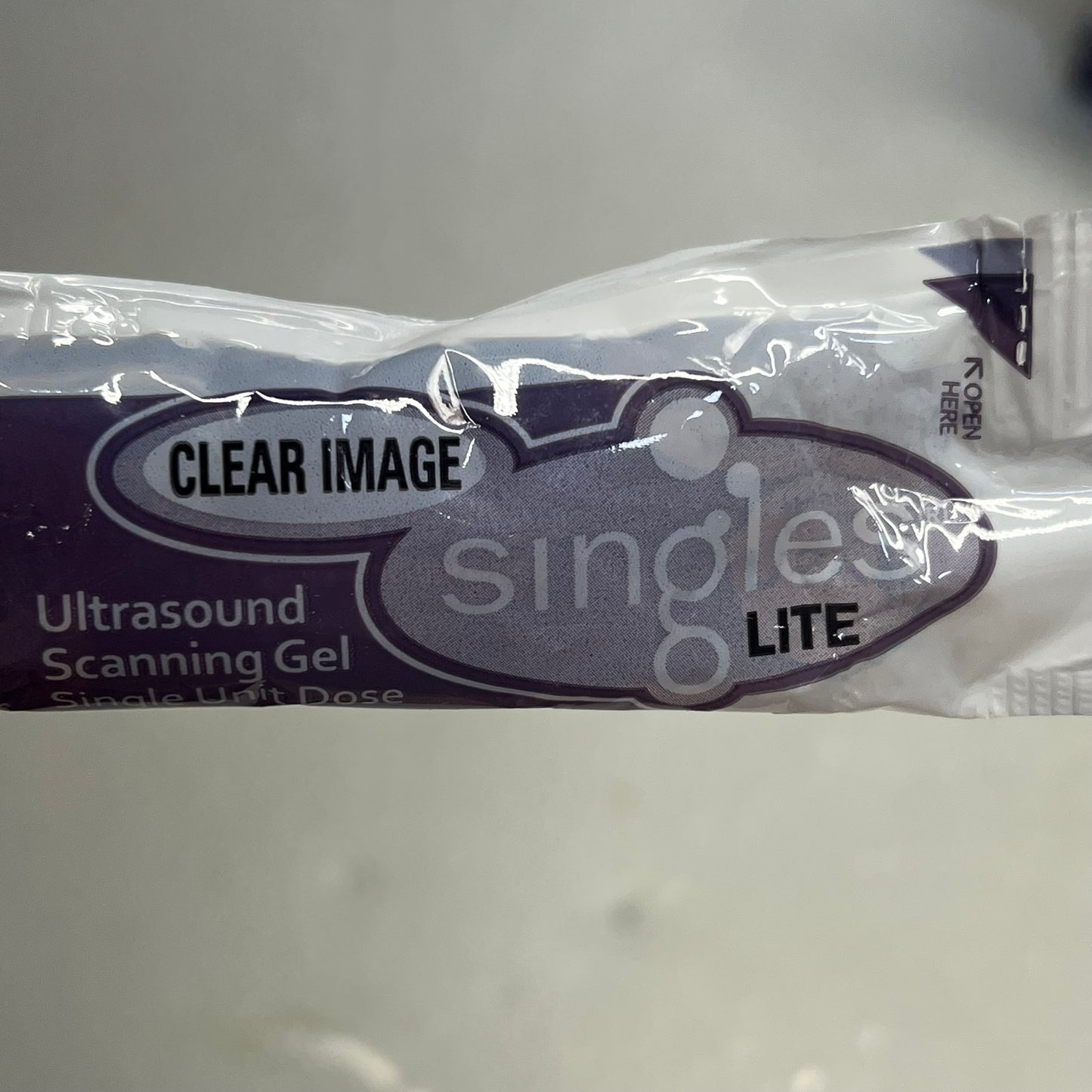 ZA@ CLEAR IMAGE  (100 PACK, 1 Fl Oz Each) Singles Lite Ultrasound Gel Packets Medium Viscosity Clear