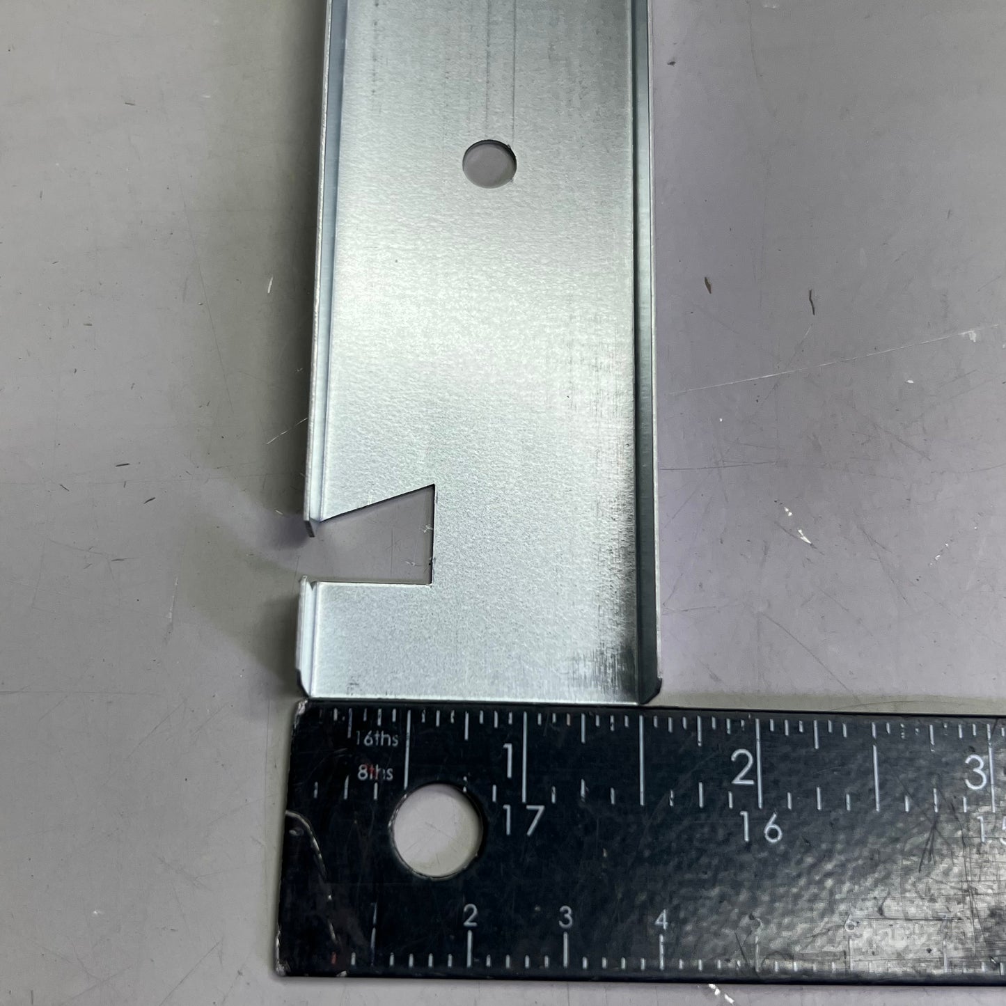 (6 Pcs) Steel Raceway I100 Sz 25" L x 1" W, Grey