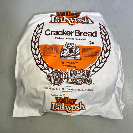 ZA@ VALLEY LAHVOSH (1 PACK, 5 EACH) Cracker Rounds "Breaking Bread" 15"  BB 04/27