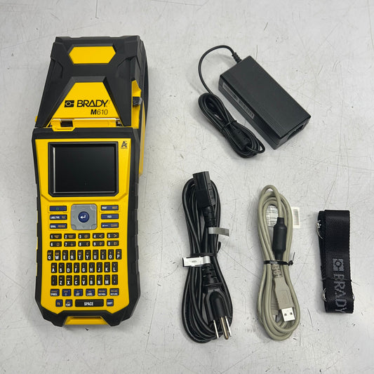 BRADY Hand-held Label Printer Gen3 Li-ion Battery  300 DPI 2" Tape  Yellow M610