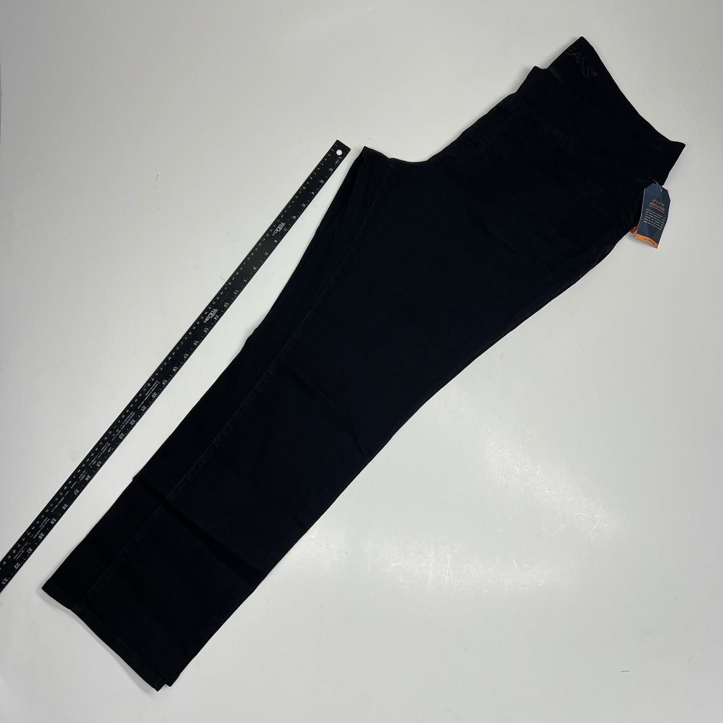 JAG Peri Straight Leg Elastic Waist Jeans Women's Sz 22W Black JE258190BKVD