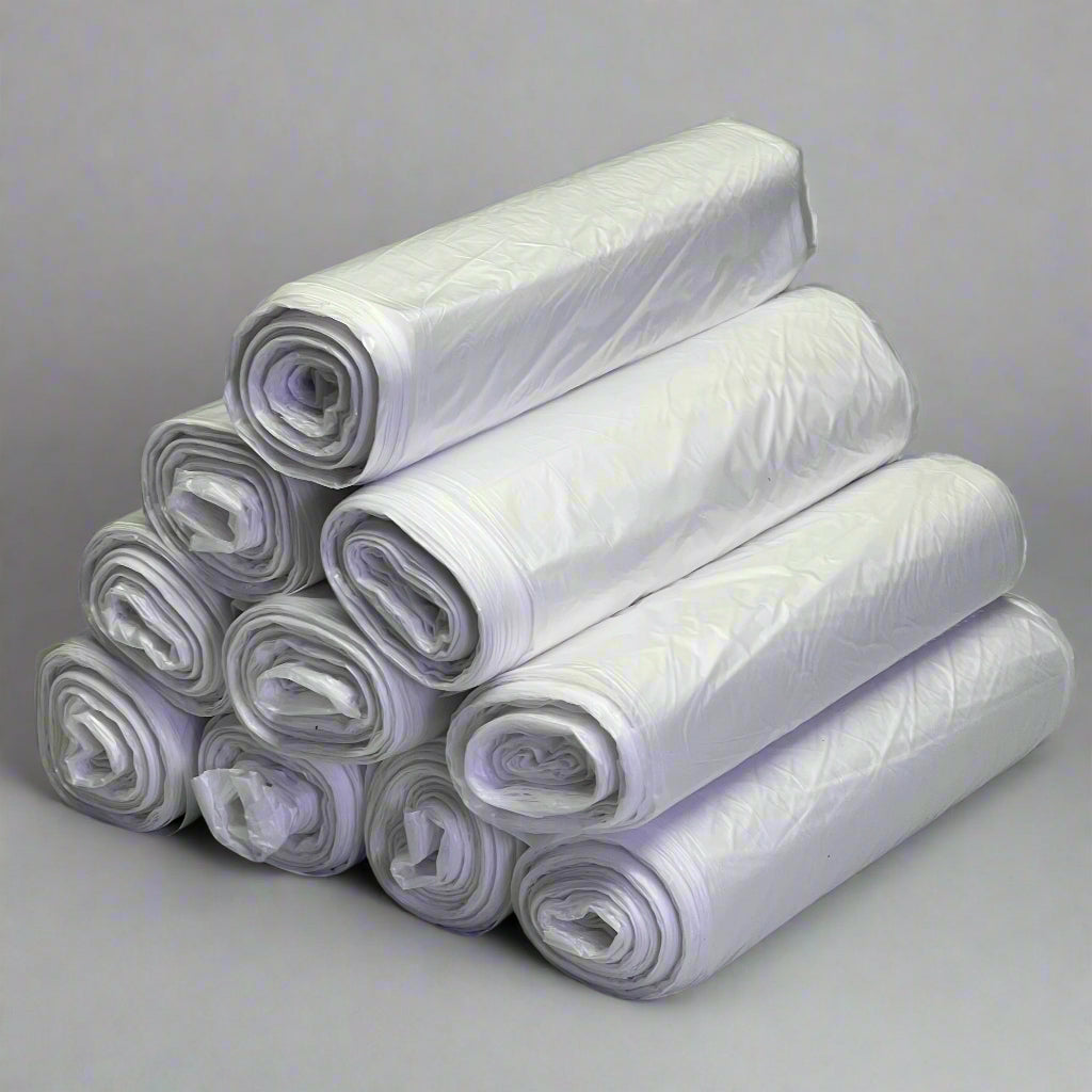 STAPLES CONTRACT & COMMERCIAL LLC (250 Bags) Can Liner Trash 40"W x 48"L White 011064521
