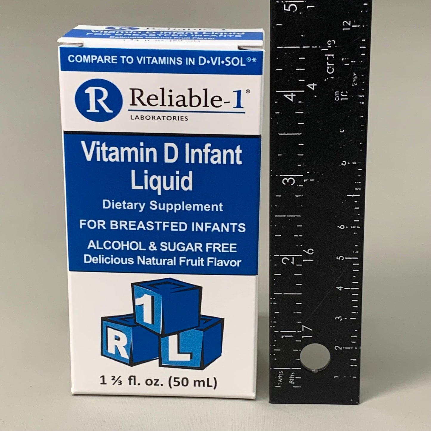 RELIABLE 1 (3 PACK!) Vitamin D Infant Liquid 50 mL 050502309 BB-08/2025