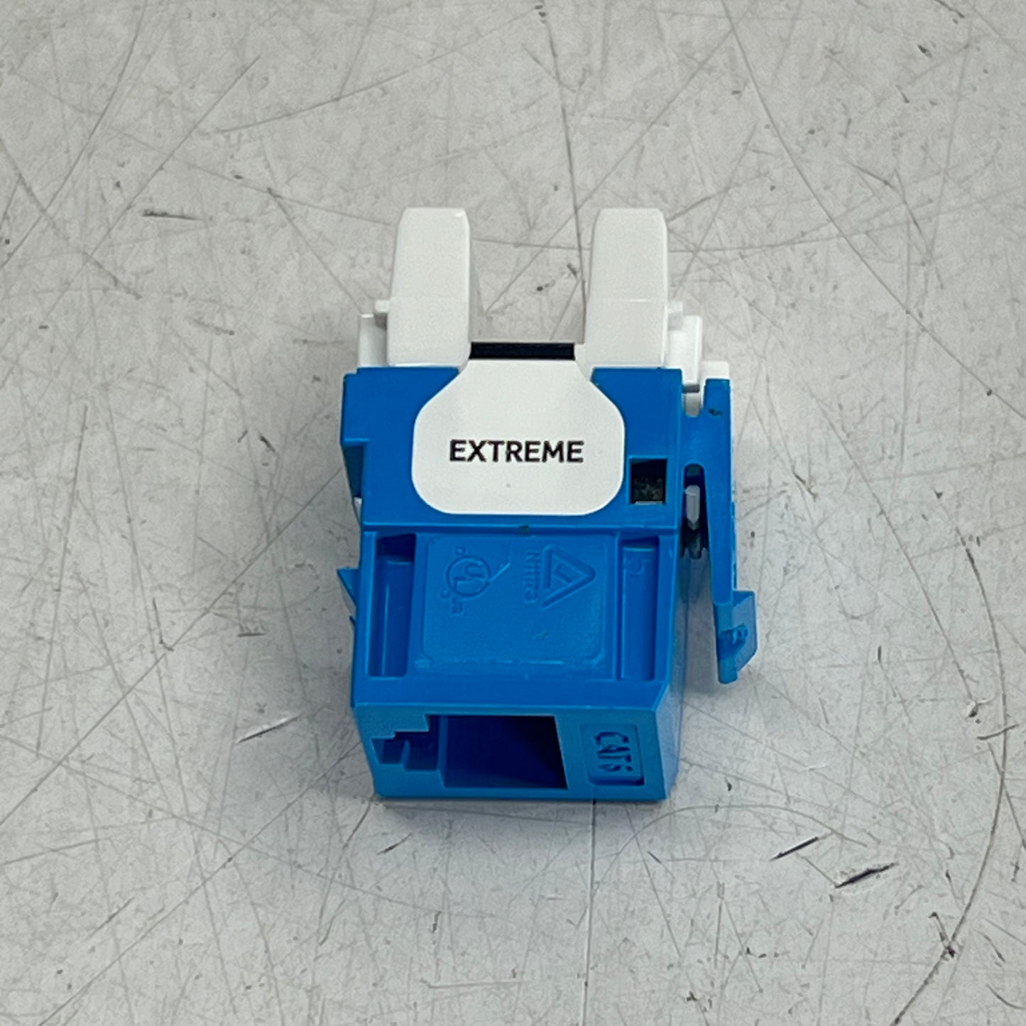 LEVITON Extreme Cat 6a Quickport Jack Channel Rated 26 To 22 AWG Blue 6110G-RL6