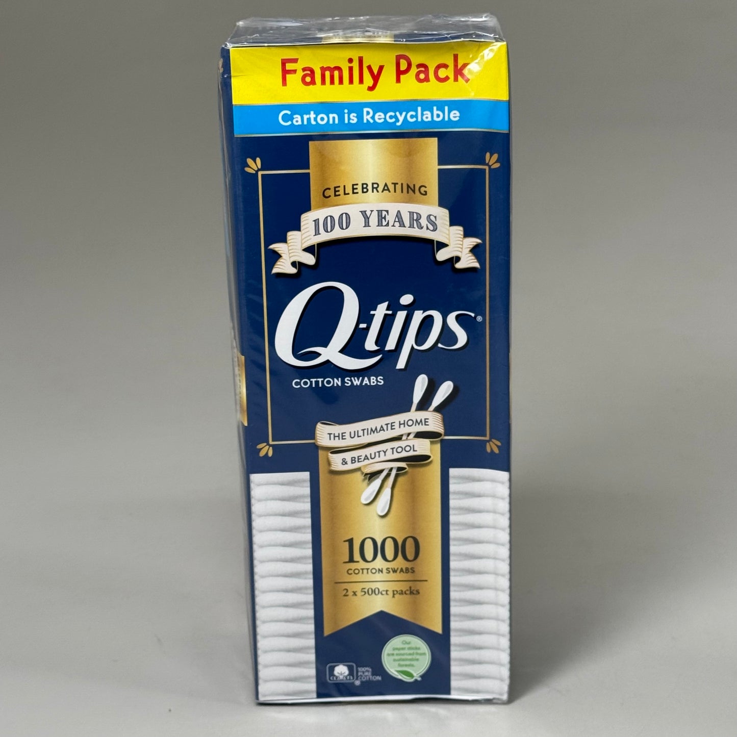 Q-TIPS (2 PACK, 2000 SWABS TOTAL) Family Pack Original Cotton Swabs 68760668