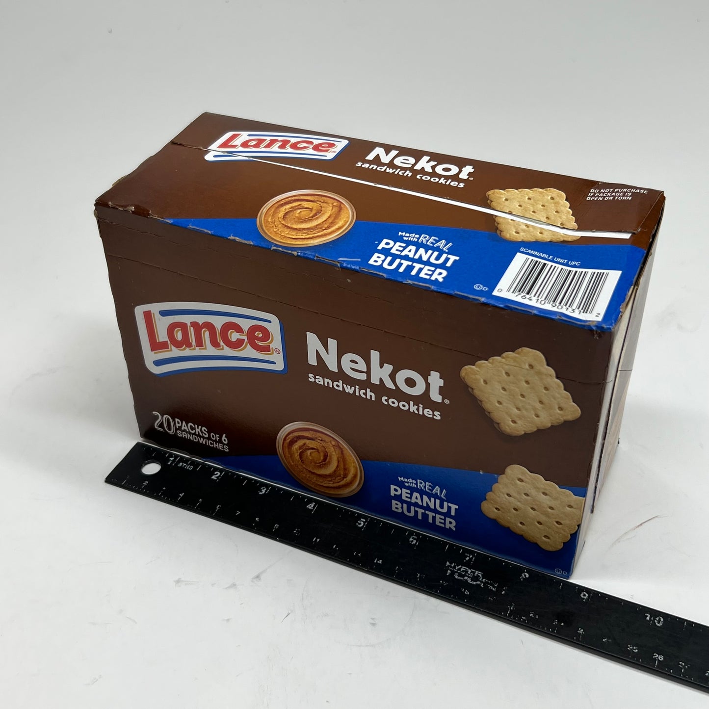 LANCE Nekot (2 PACK of 20) Peanut Butter Sandwich Cookies BB 07/26