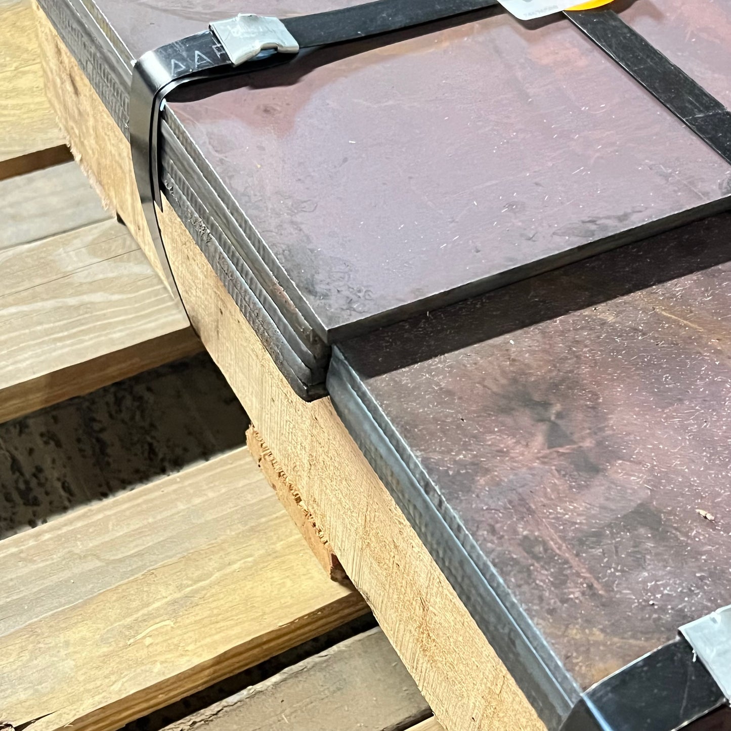 ZA@ Pallet of MIXED Pallet of Alloy Steel Sheet Plates Dark Grey 4140 (AS-IS)