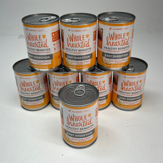 ZA@ WHOLE HEARTED (8 PACK) Healthy Benefits Easy Digestion Boiled Chicken Dinner   12.5oz BB 02/29