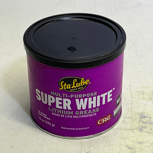 CRC (2 PACK) Sta-Lube Multipurpose Super White Lithium Grease 14 Oz White SL3151