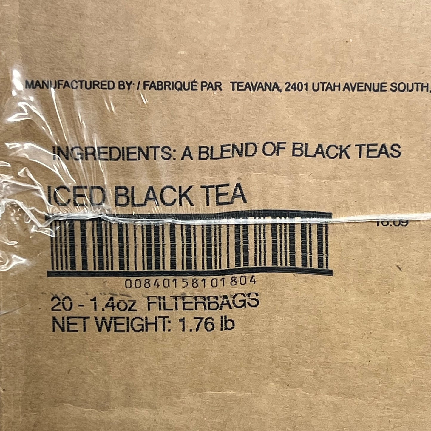 ZA@ STARBUCKS (20 PACK) Teavana Iced Black Tea 1.4 oz Filterbags BB 04/26