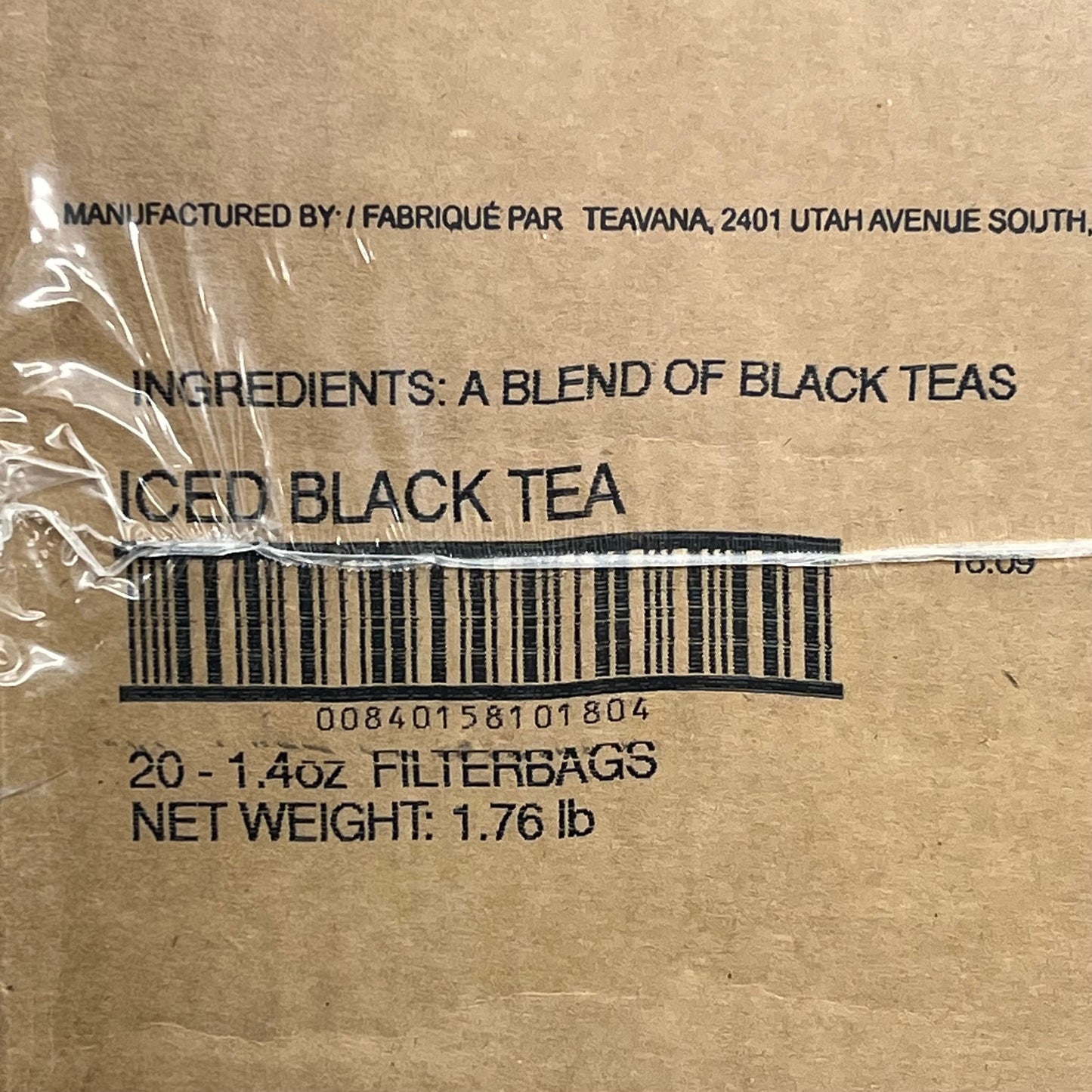 ZA@ STARBUCKS (20 PACK) Teavana Iced Black Tea 1.4 oz Filterbags BB 04/26 A