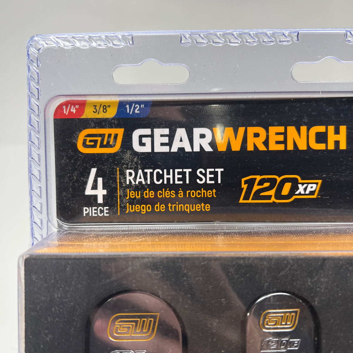 GEAR WRENCH Full Polish Flex Handle Teardrop Ratchet Set 1/4, 3/8" & 1/2" 120XP