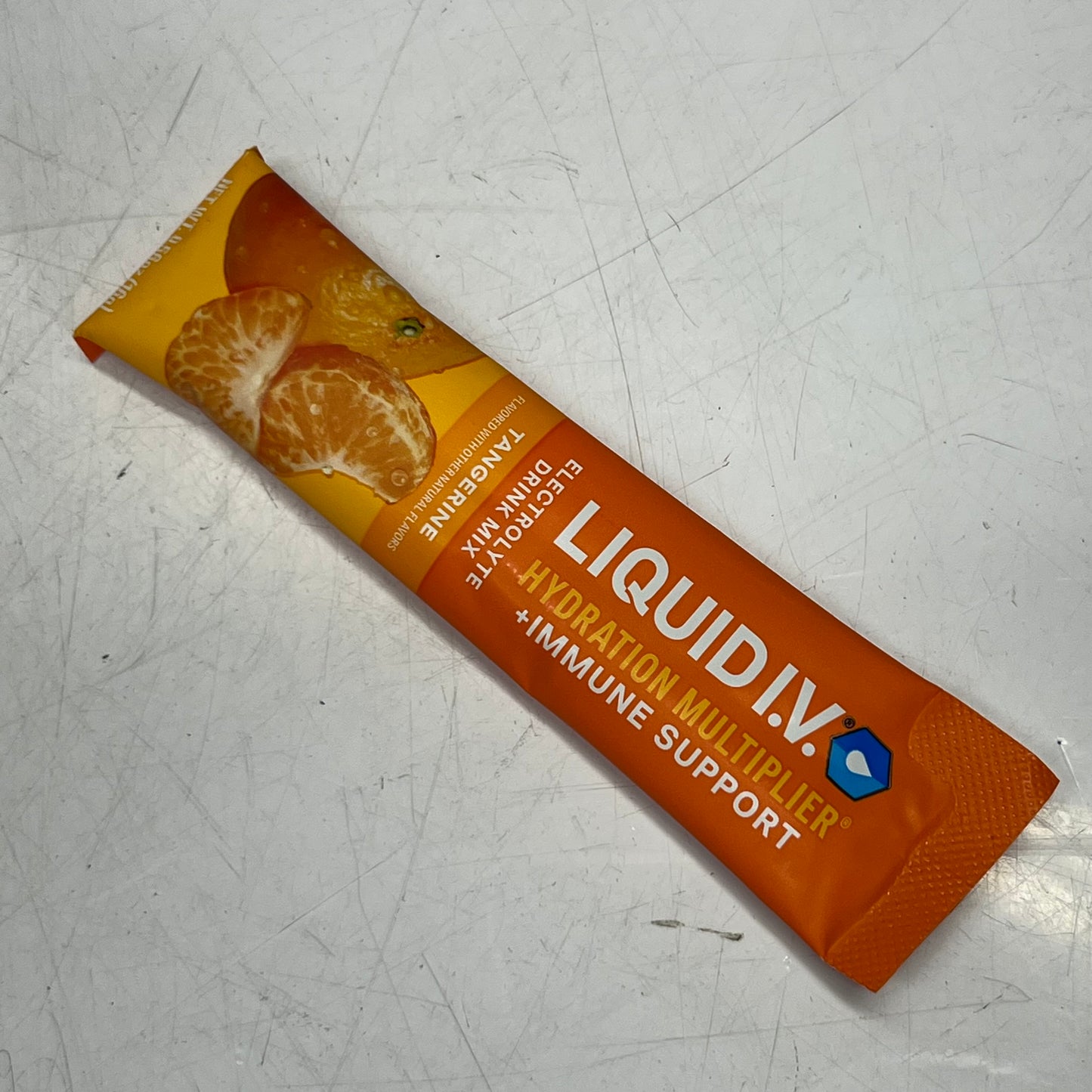 LIQUID I.V (6 PACK) Hydration Multiplier + Immune Support Tangerine 0.56 oz. Orange BB 01/28