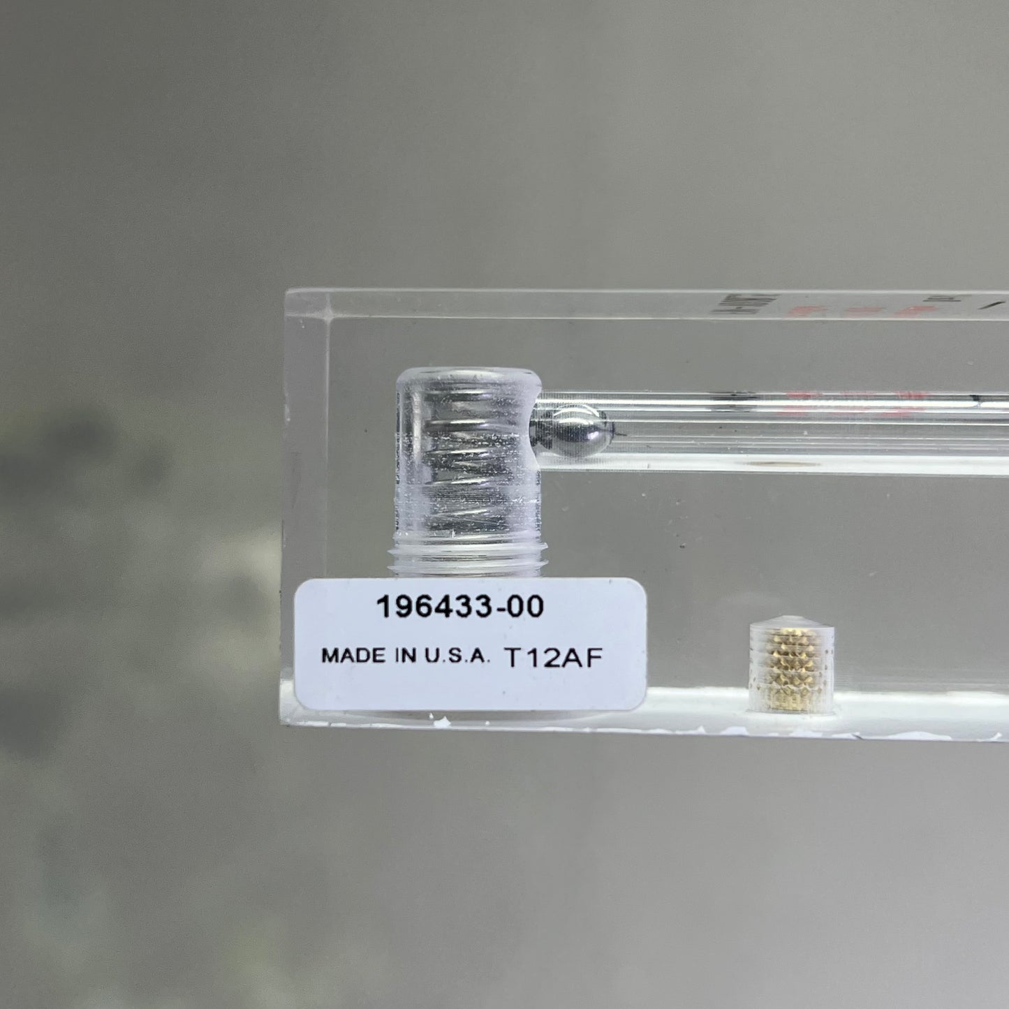 DOHRMANN ENTERPRISES INC. Flowmeter For 1/4"IDx3/8"ID Hose 6.5" Clear FM-1008.5