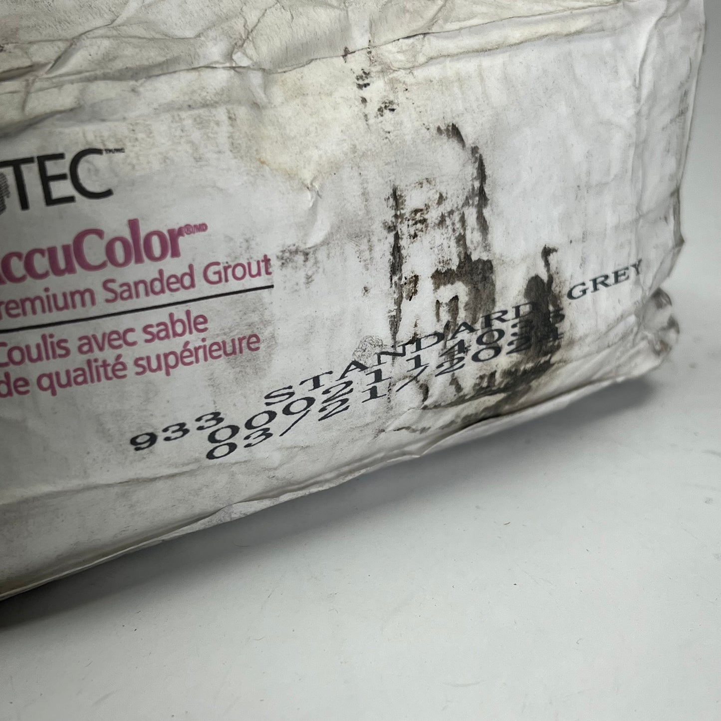 ZA@ TEC Accucolor Premium Sanded Grout Polymer Enhanced 25 Lb Bag 933 Standard Grey 650 |(As-Is)