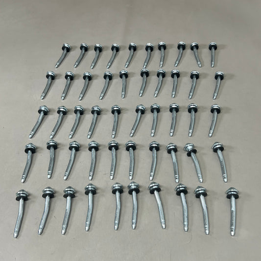 VMI LAMB WESTON (50 Pack) Curved Seal Cold Headed Bolt W/ Break Off Groove 4" Curved Bolt Chrome 0155-1826