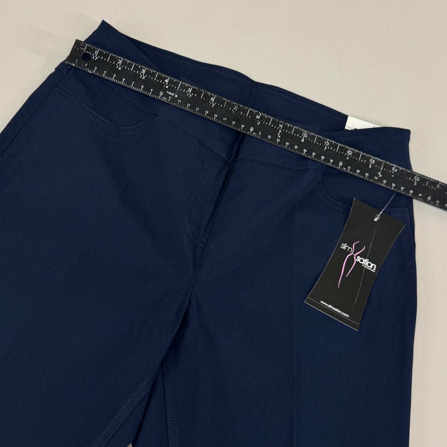 MULTIPLES Ankle Pants Petite Women's Sz 8 Midnight M48716PM