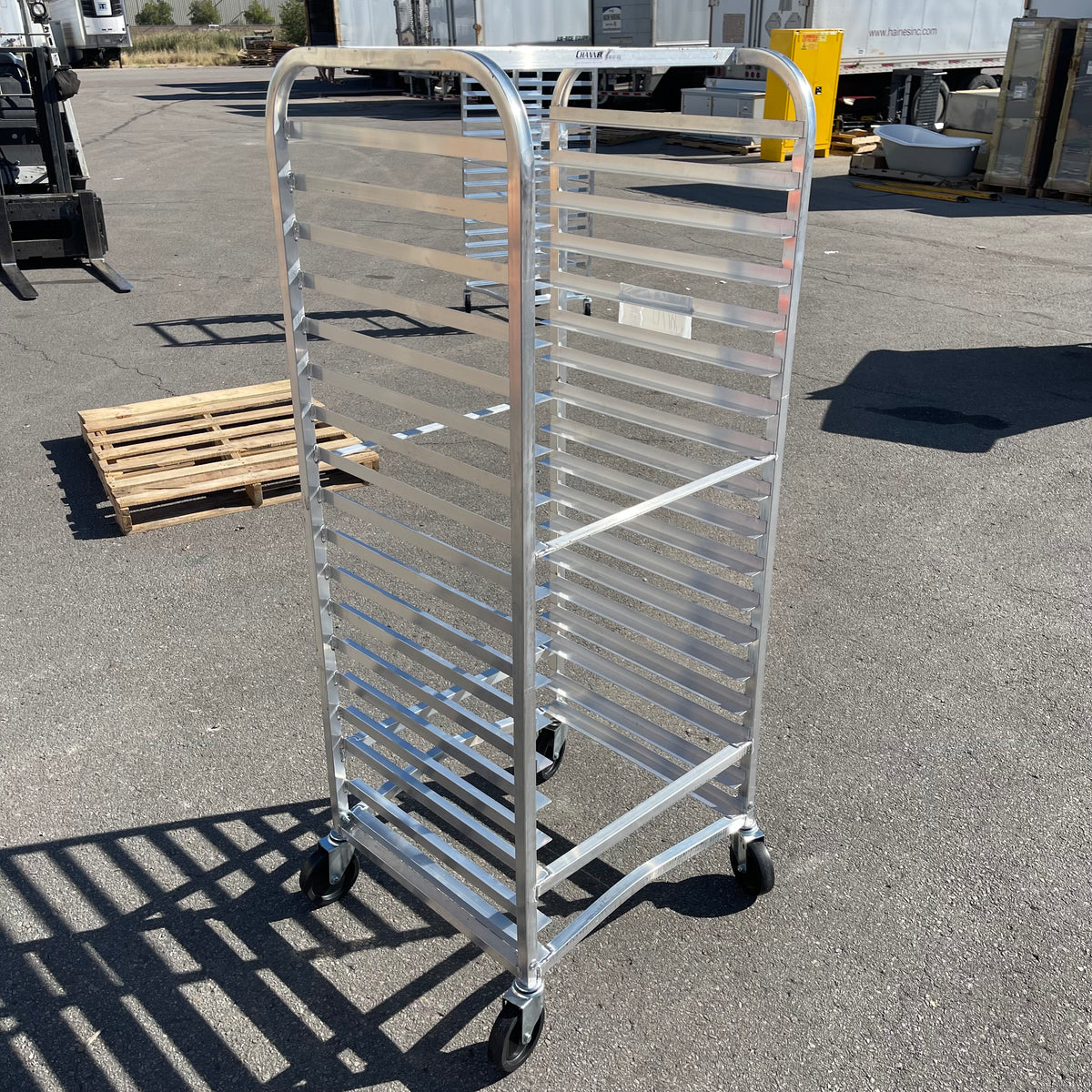 CHANNEL Donut Screen Rack 23"x24"x63" Aluminum 548A (A)