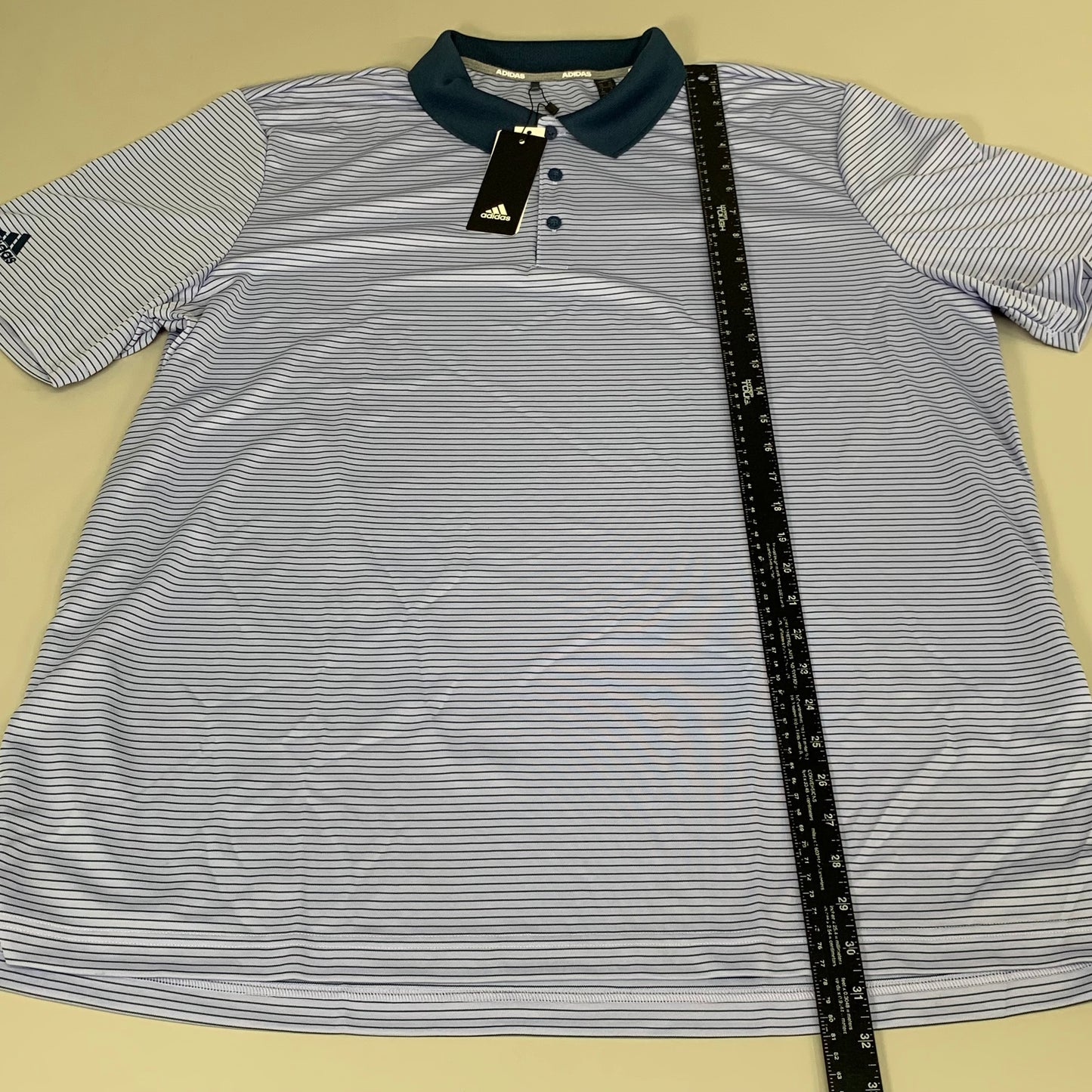 ADIDAS Men's 2 Color Club Striped Golf Polo Shirt Sz-2XL Violet Striped GU6054