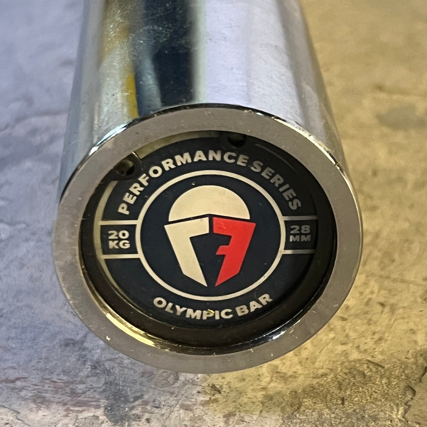 TITAN Performance Series Olympic Barbell 86.6"L Cap 700 Lb. Chrome 430367