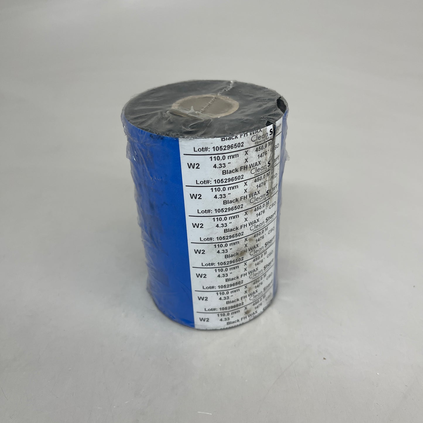 WEBER Thermal Transfer Ribbon Roll 4.33" x 1,476' Blue