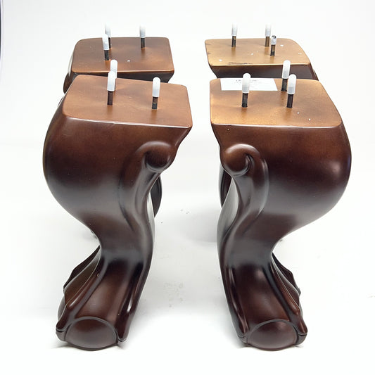ZA@ AGUSTA Pool Table Legs (legs Only)  8' Mahogany BG2527