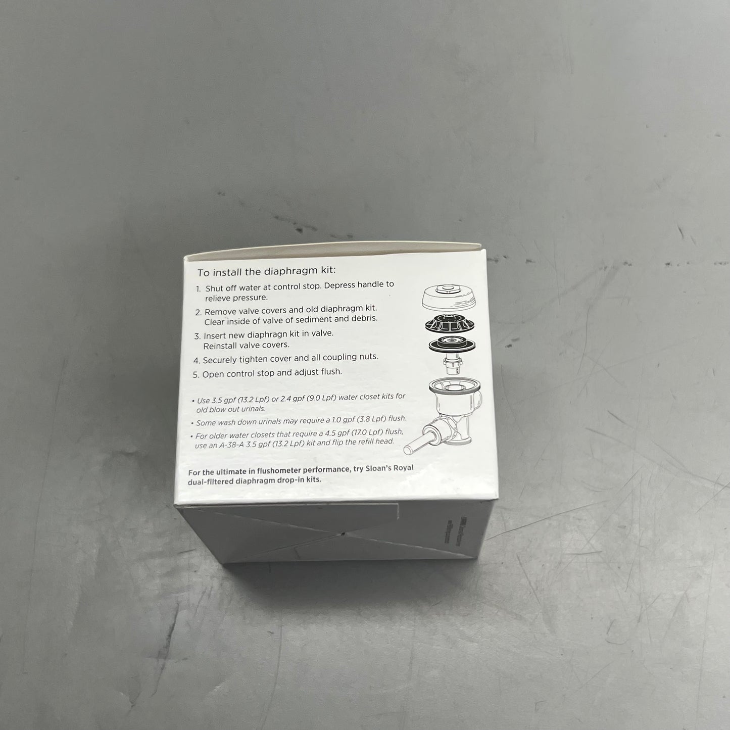SLOAN (2 Pack) 1.6 GPF Closet Diaphragm Water Closet Fushometer Repair Kit