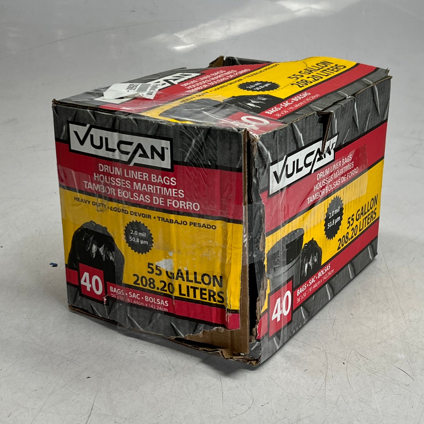 VULCAN (40 BAGS) Drum Liner Bags Sz 50 Gal. PK-PS0190B
