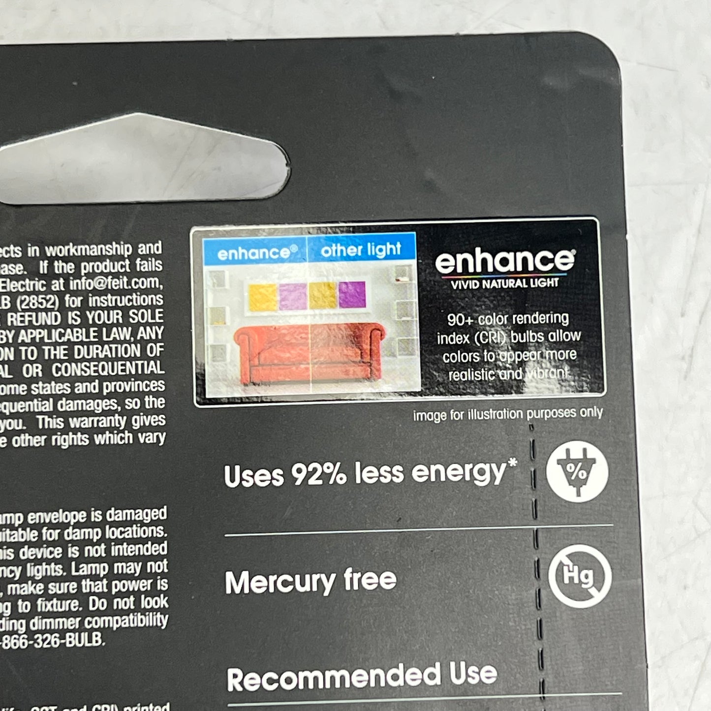 FEIT ELECTRIC (6 PACK) Natural Light Bulbs 40W E12 Soft White BPCTC40927CA/FIL2