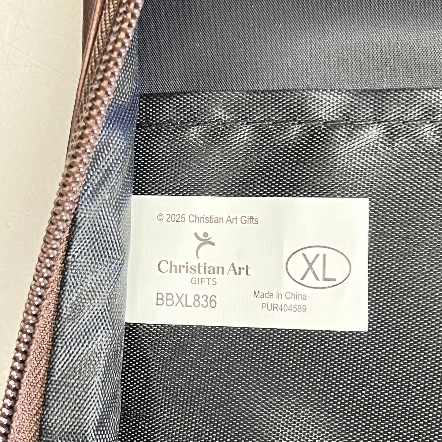 CHRISTIAN ART GIFTS Isaiah 9:6 Faux Leather Classic Bible Cover 8"x11" Walnut