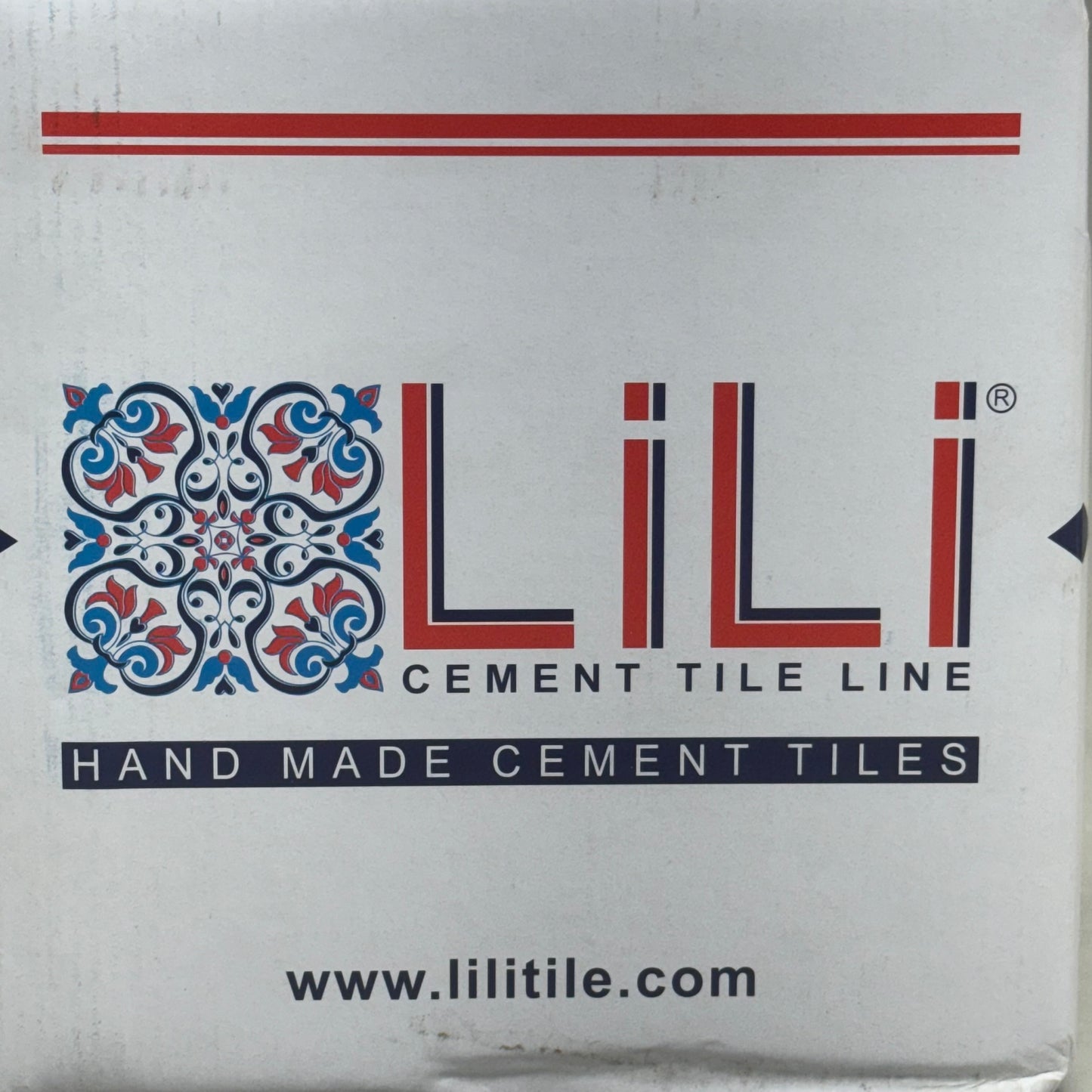 LILI Valentina Cement Tile (12 Pack) Sz 8”x8”x12” Various Colors