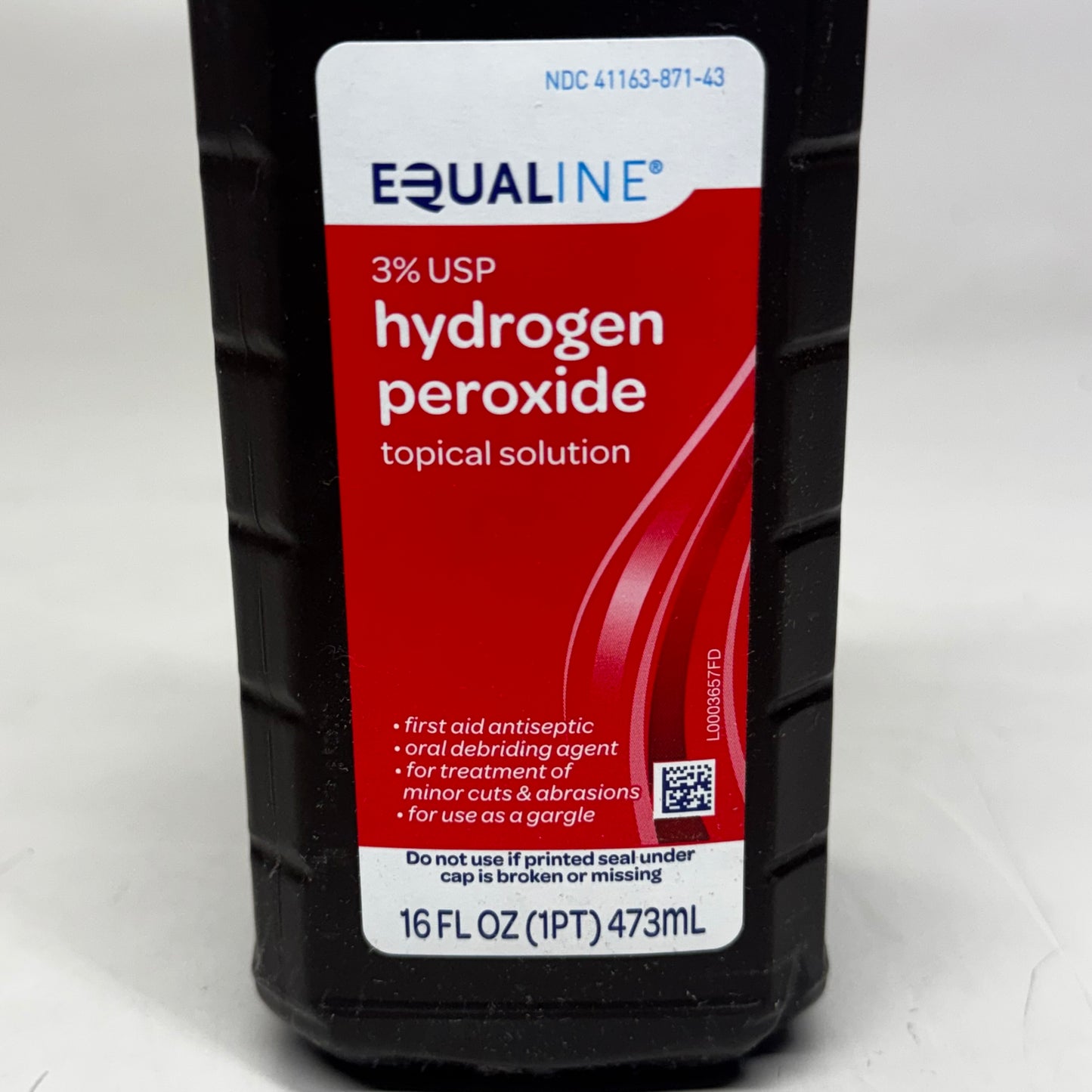 EQUALINE (12 PACK) 3% USP Hydrogen Peroxide Topical Solution 16 fl oz BB 02/27