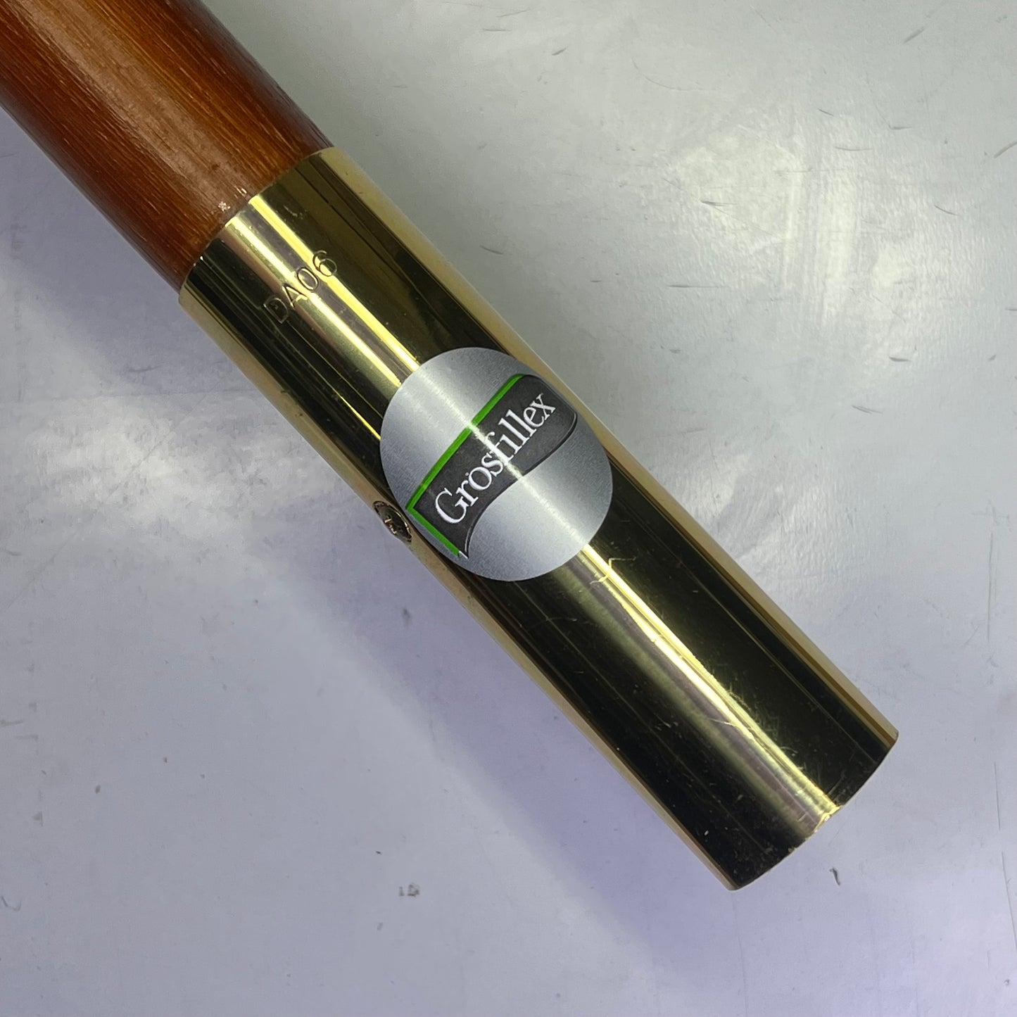 GROSFILLEX Wooden Market Outdoor Umbrella 7' Fits 1-1/2" Holes Terra Cotta