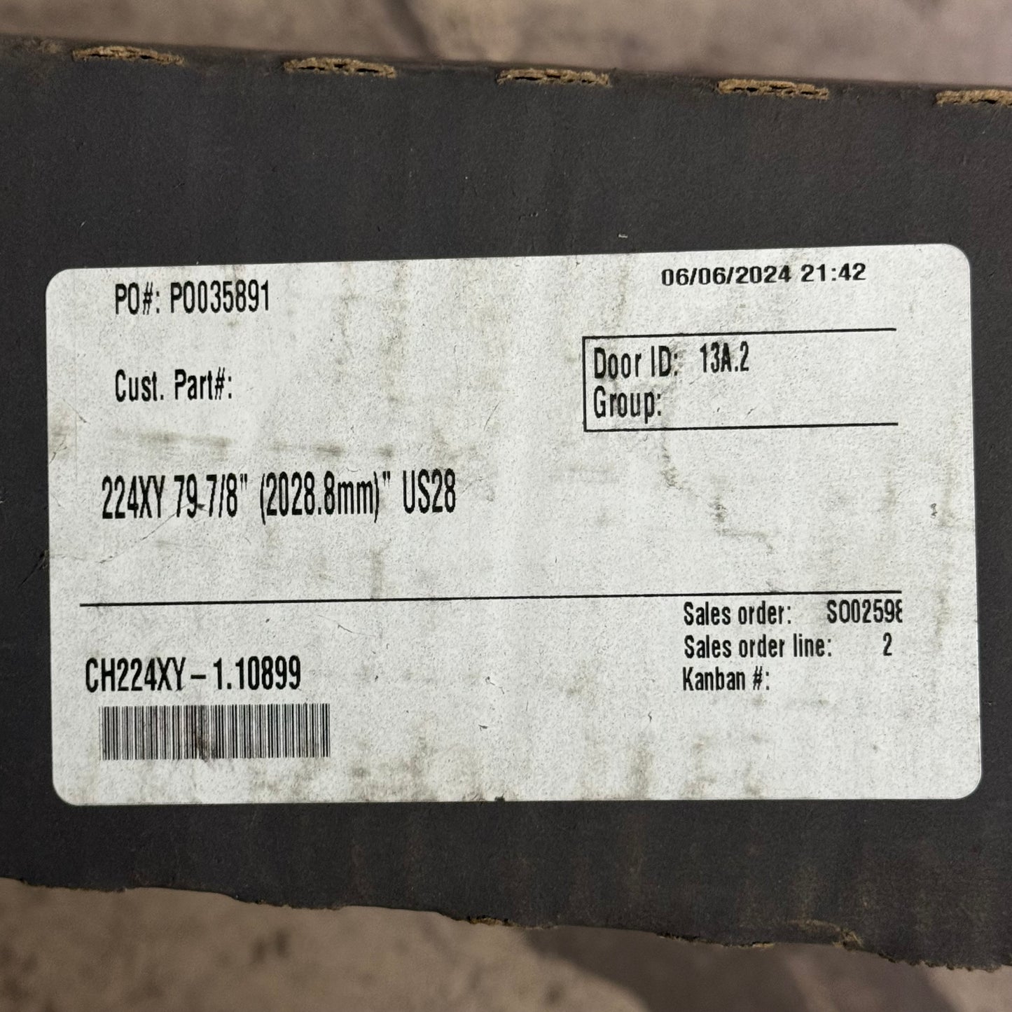 IVES Continuous Hinge Edge Protection Sz 80" L X 4.5" W CH224XY-1.10899