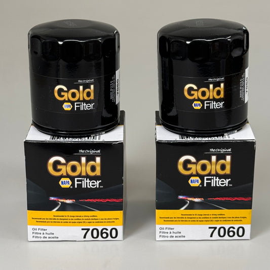 NAPA (2 PACK) The Original Gold Filter Enhanced Cellulose M22-1.5 Thread 7060