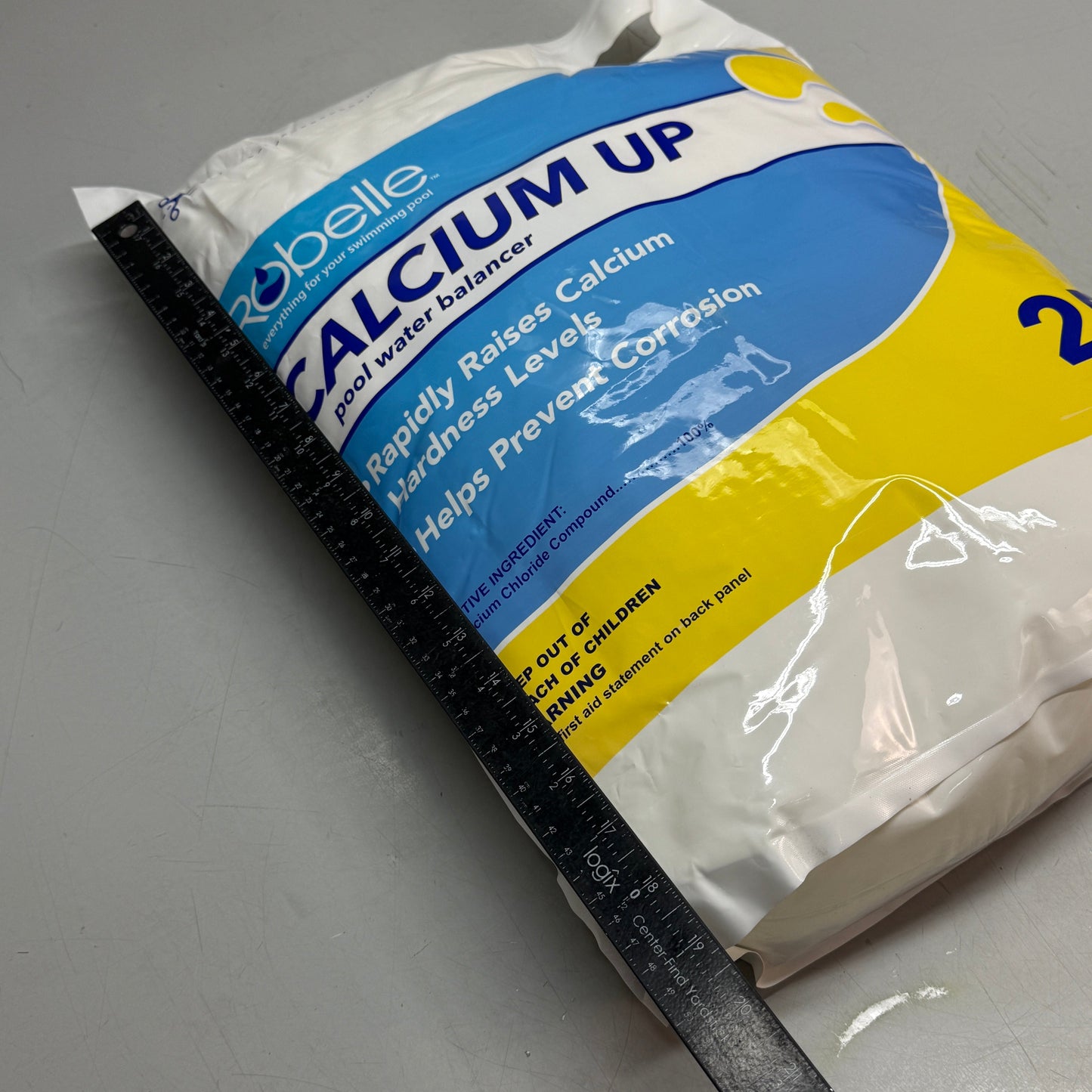 ZA@ ROBELLE (25 Lb Bag) Calcium Up Pool Water Balancer (Raises Hardness Levels) 2825B H