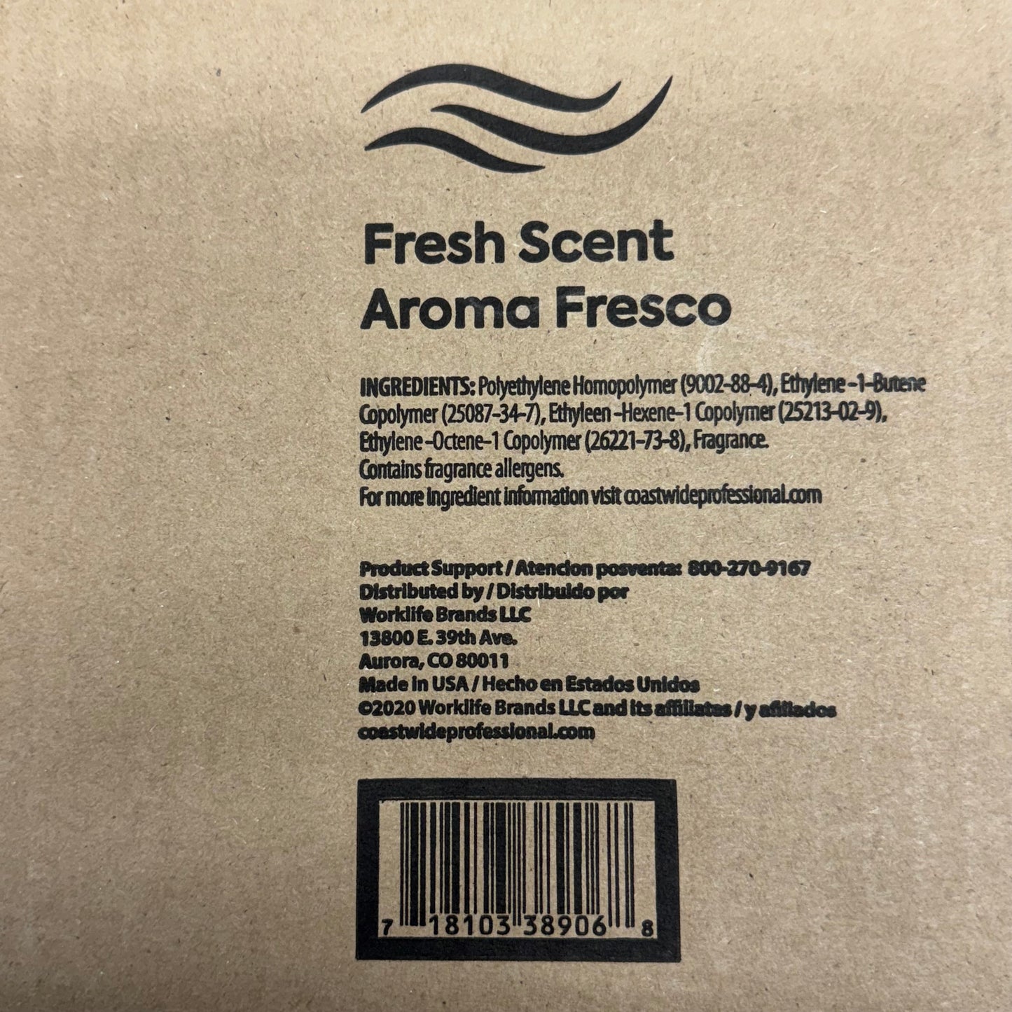 COASTWIDE PROFESSIONAL (6 Pcs) Urinal Floor Mat 20" x 17.5" Black