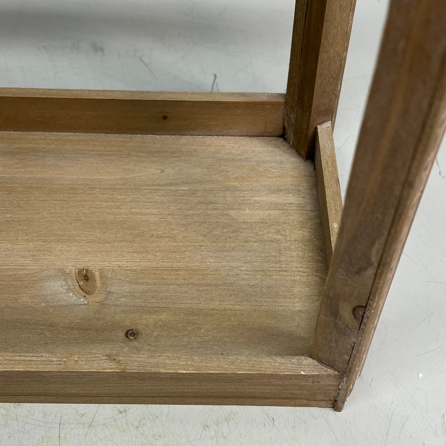 RAZ IMPORTS Fir Wooden Lantern Winter Cottage 21" W Distressed Wood/White