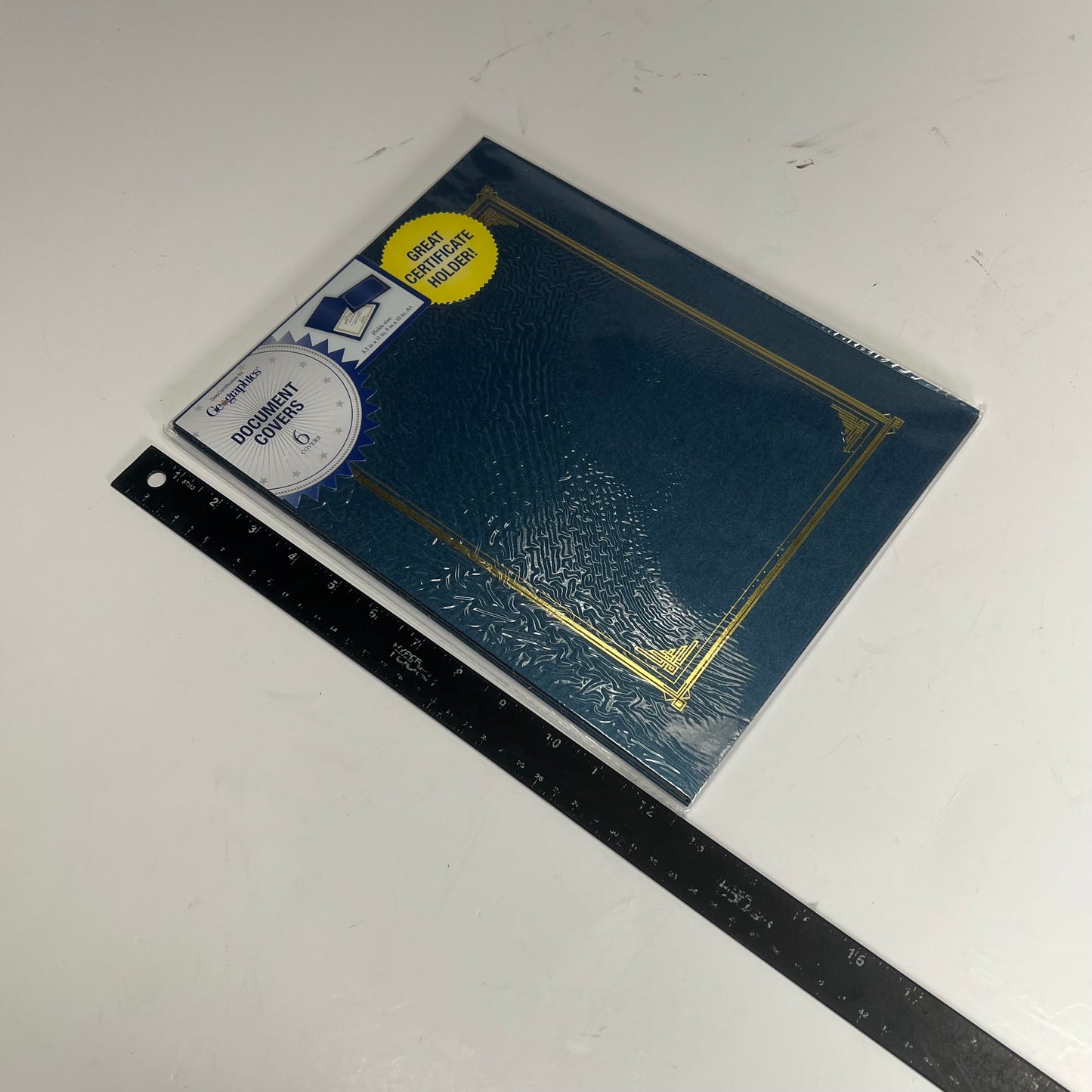 GEOGRAPHICS (6 PACK) Document Covers Sz 8.5" x 11", Metallic Blue 47401