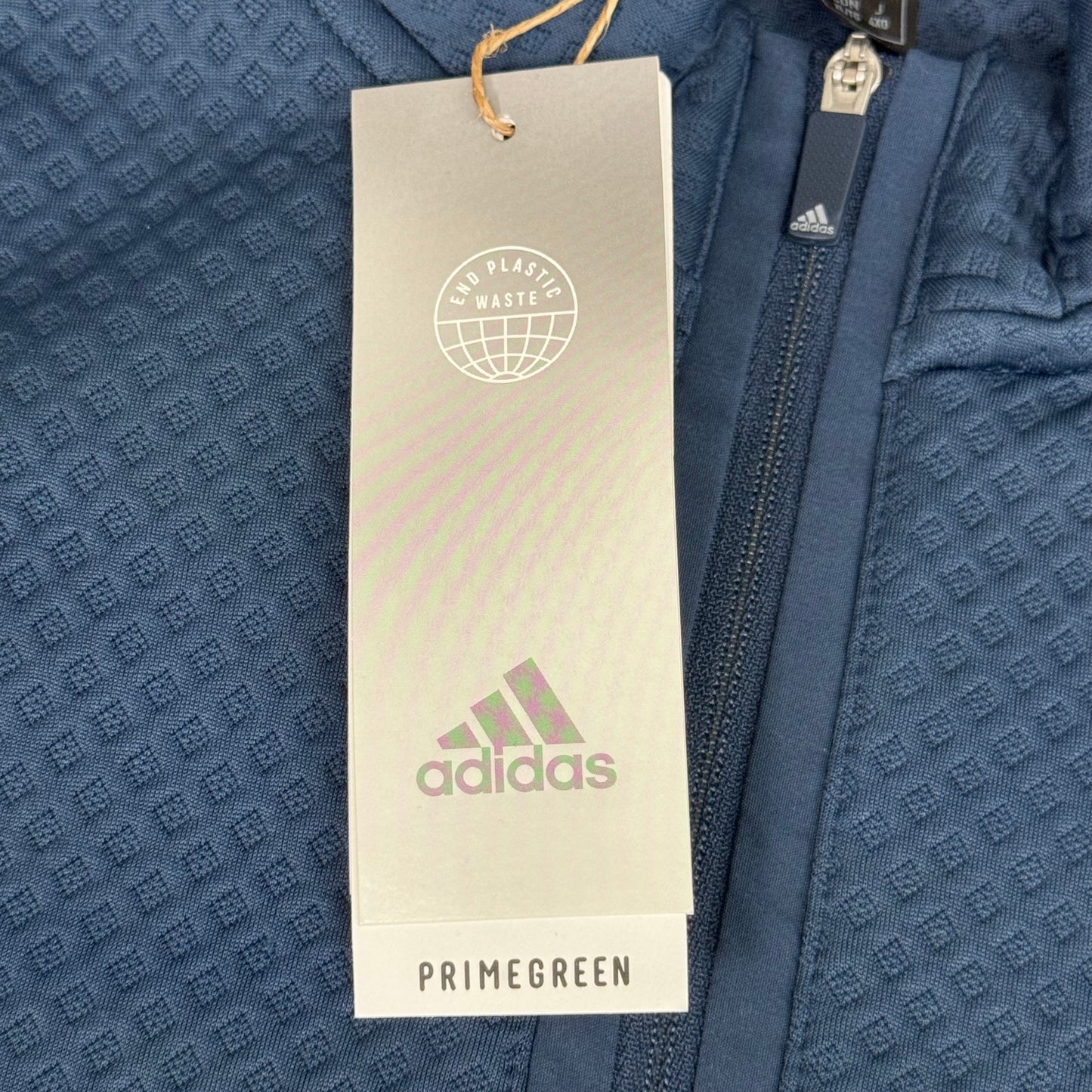 ADIDAS DWR 1/4 Zip Men's Golf Textured Sweatshirt Sz-XL Navy GR3105