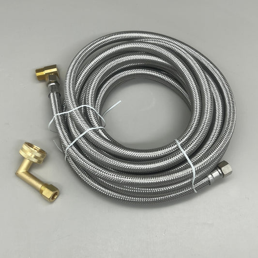 HIPPOHOSE Braided Burst Proof Fits All Models Dishwasher Hose Fittings Included 20ft X003QGVSTD