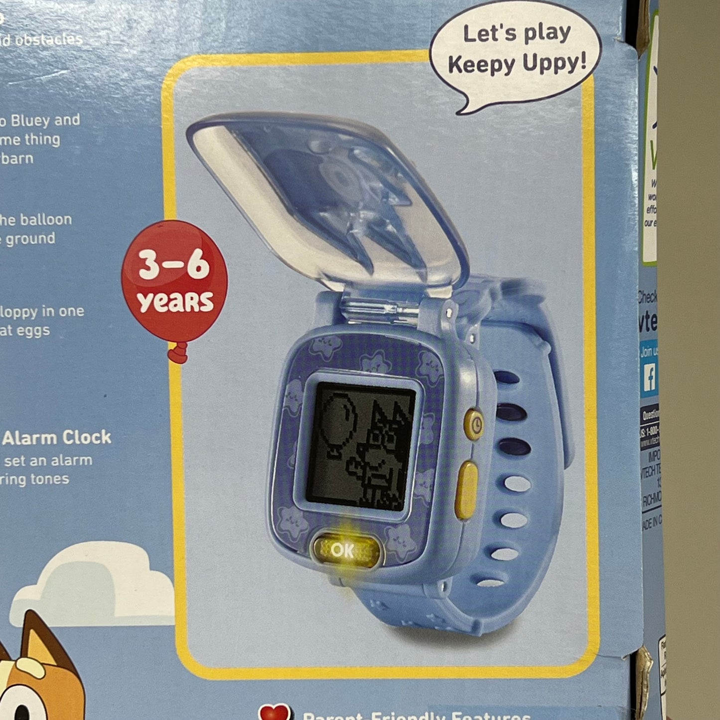 VTECH Bluey Wachadoo Watch 8 Clock Faces 4 Games & Alarm/Timer 3-6 Years 5545