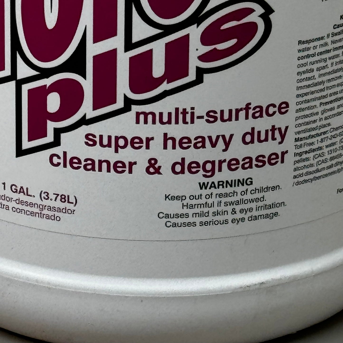 ZA@ CHEMCOR (4 PACK, 4 GALLONS) Work Force Plus Heavy Duty MultiSurface Cleaner (New) G