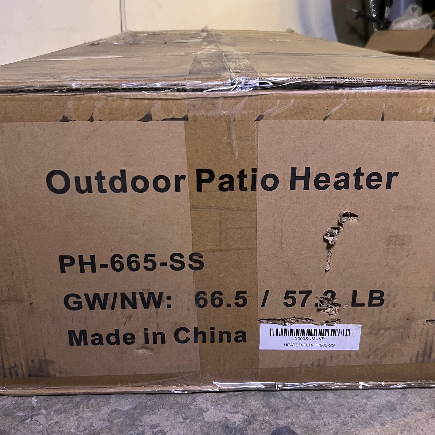 ZA@ Outdoor Patio Heater PH-665-SS (AS-IS, Damage Lid)