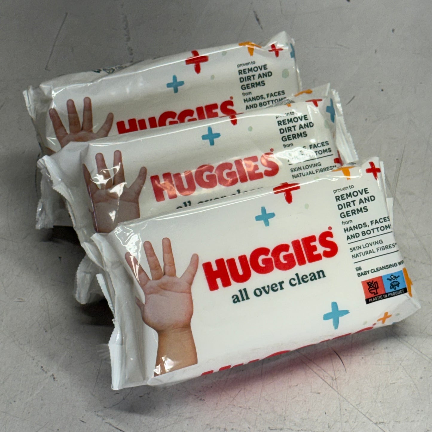 HUGGIES (3 PACK Of 56 Wipes) All Over Clean Baby Cleaning Wipes 61281537