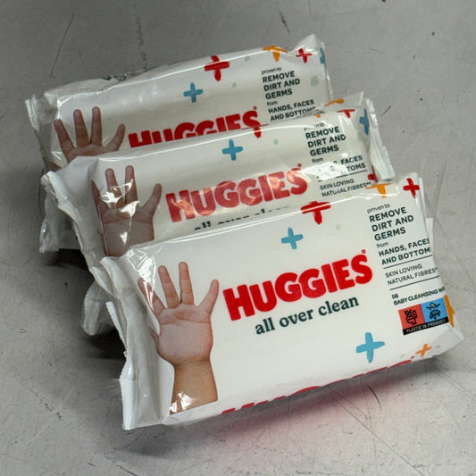 HUGGIES (3 PACK Of 56 Wipes) All Over Clean Baby Cleaning Wipes 61281537