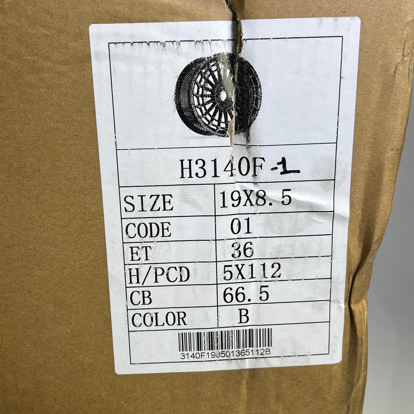 AFTERMARKET Cast Aluminum Wheel for MERCEDES BENZ 19×8.5 Black H3140F