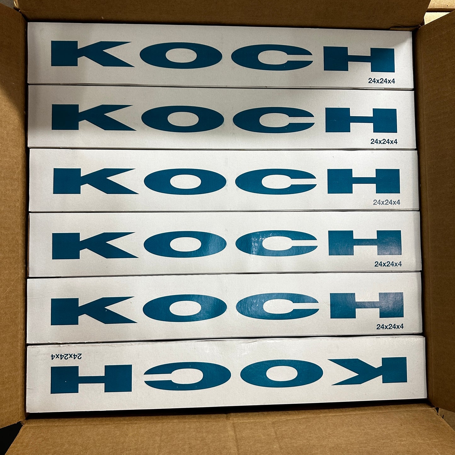 KOCH 6PK Air Filters 24x24x4 White