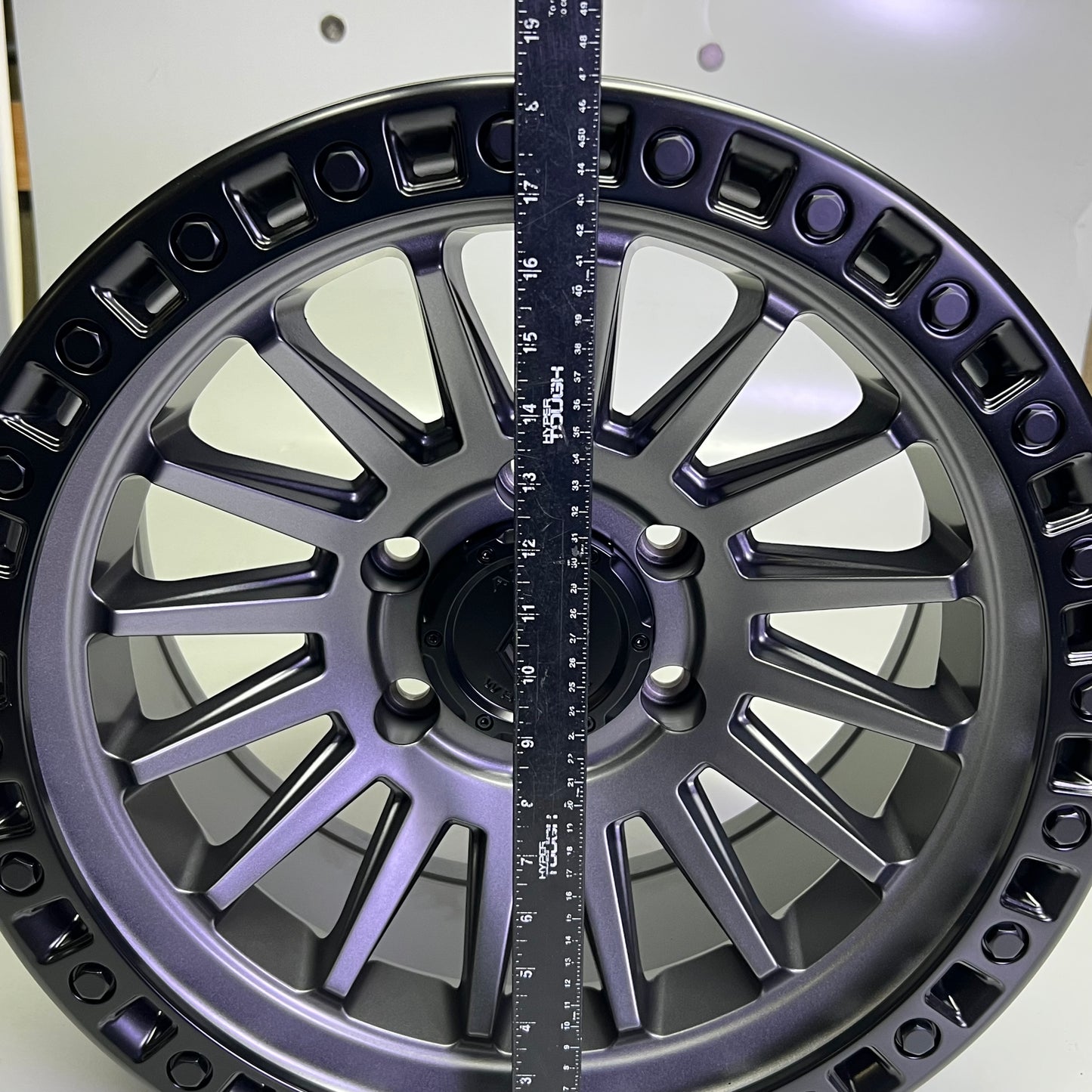 ARENA WHEEL Battle Wheel 17" x 9", Stud Circle: 6 x 139.7 Satin Gun Metal Center Stain Black Lip A101